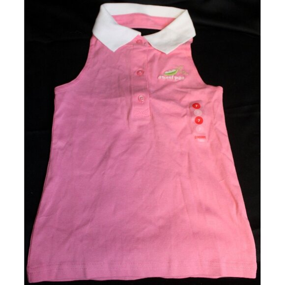 NEW 2007 Gymboree Prep Squad Pink Halter Polo Sweet Pea Summer Spring sz 7 - Picture 3 of 6